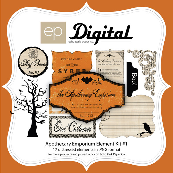 Apothecary Halloween Element Pack 1
