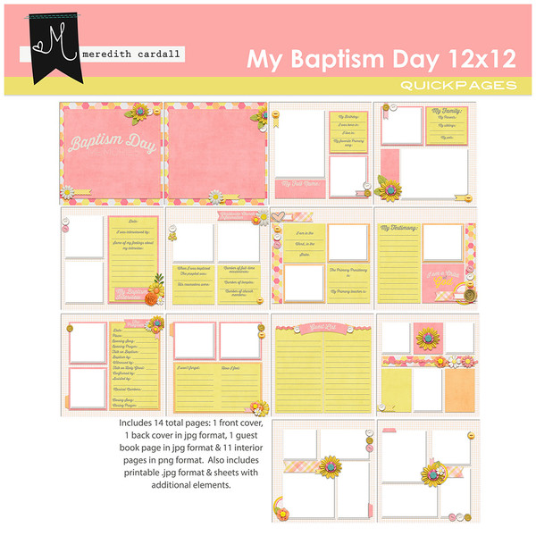 My Baptism Day Album 12x12
