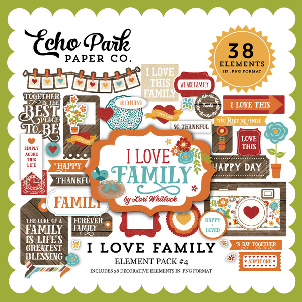 I Love Family Element Pack 4