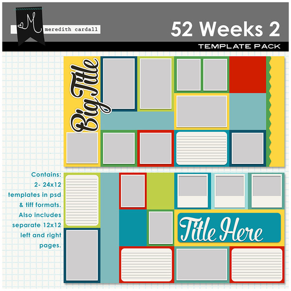 52 Weeks Templates Pack 2