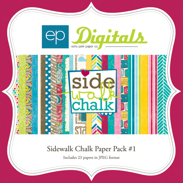 Sidewalk Chalk Paper Pack #1