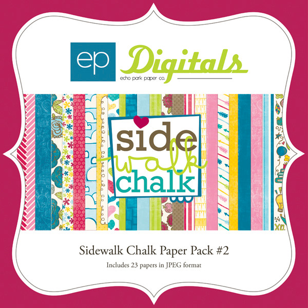 Sidewalk Chalk Paper Pack #2