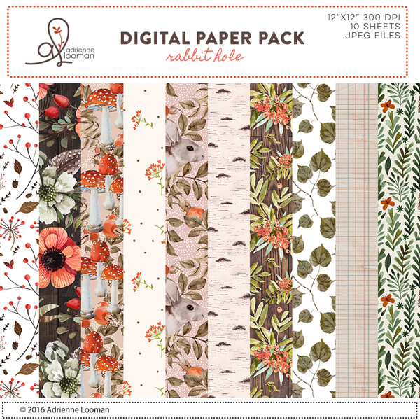 Rabbit Hole paper pack