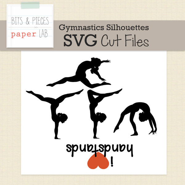 Gymnastics Silhouettes Cut Files
