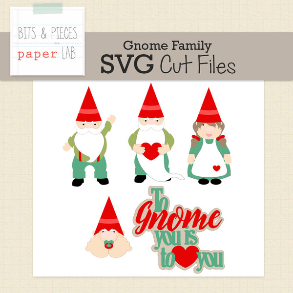 Gnome Family Cut Files