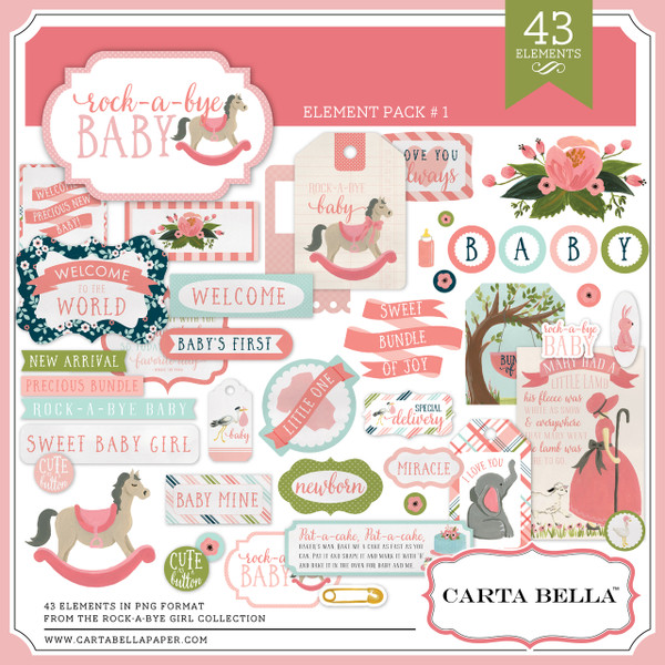Rock-a-Bye Girl Element Pack #1