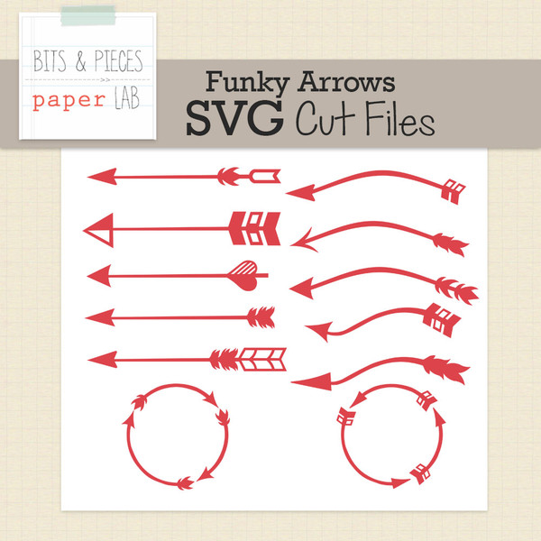 Funky Arrows Cut Files