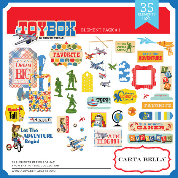 Toy Box Paper Pack 1 Snap Click Supply Co.