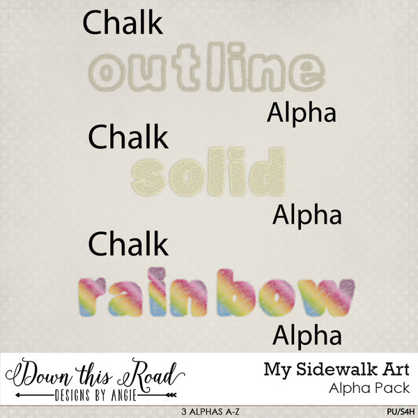 My Sidewalk Art Alpha Pack