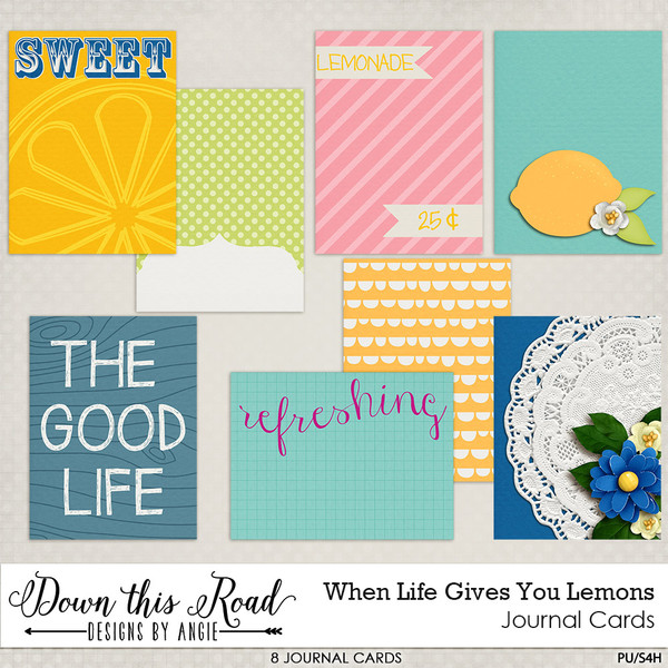When Life Gives You Lemons Journal Cards