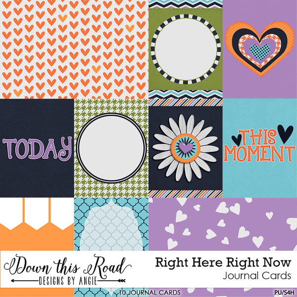 Right Here Right Now Journal Cards