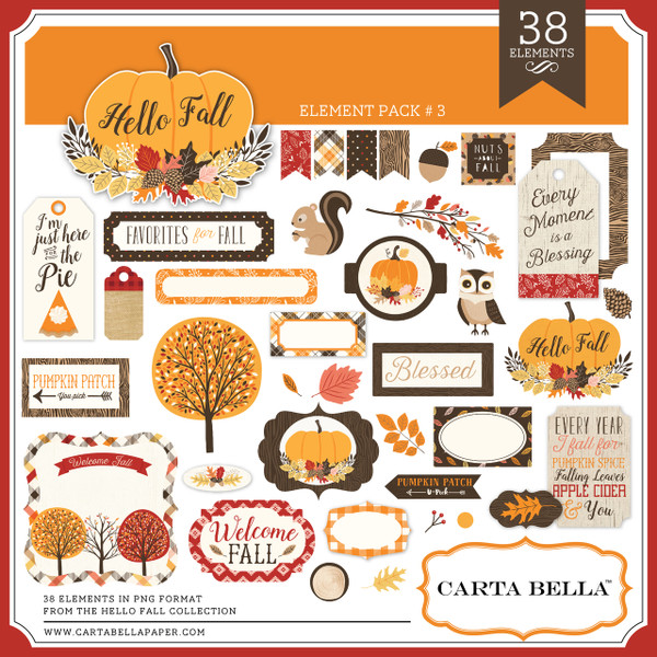 Hello Fall Element Pack #3