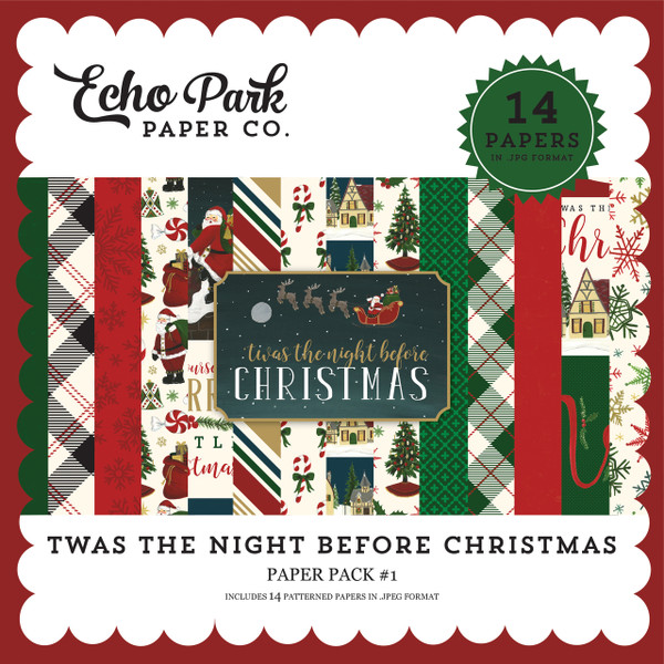 Twas the Night Before Christmas Paper Pack #1