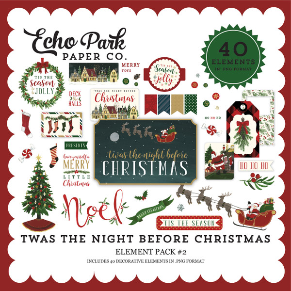 Twas the Night Before Christmas Element Pack #2