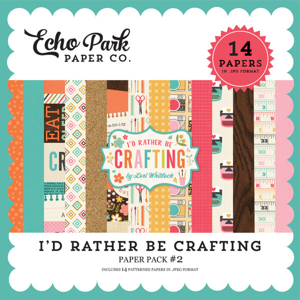 I'd Rather Be Crafting Paper Pack #2