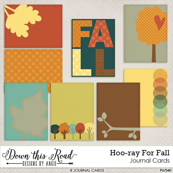 Hoo-ray For Fall Journal Cards