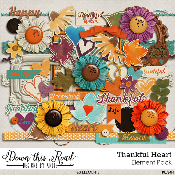 Thankful Heart Element Pack