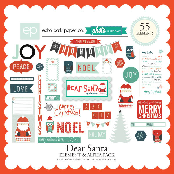 Photo Freedom Dear Santa Elements