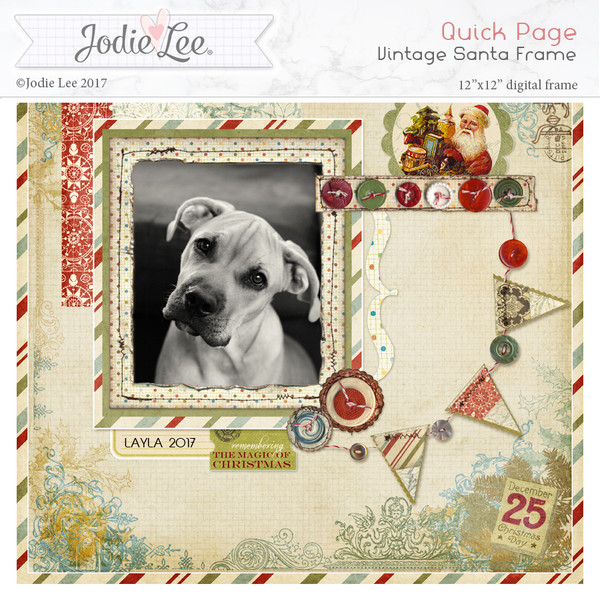 Vintage Santa Digital Frame