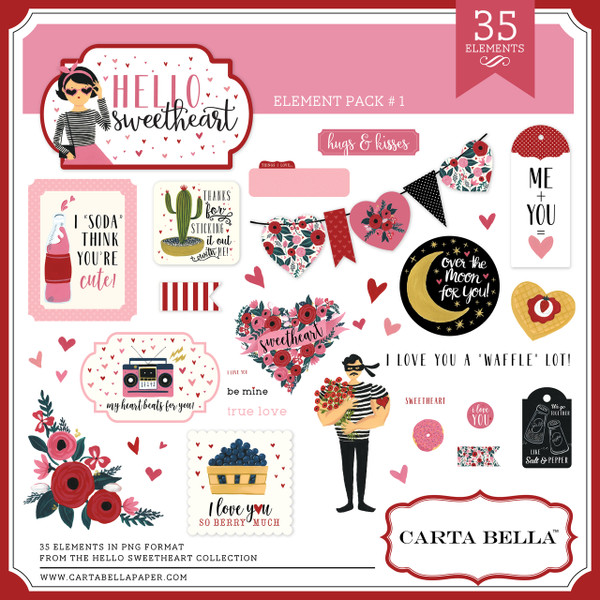 Hello Sweetheart Element Pack #2