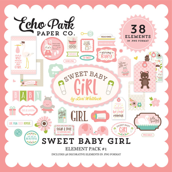 Sweet Baby Girl Element Pack #1