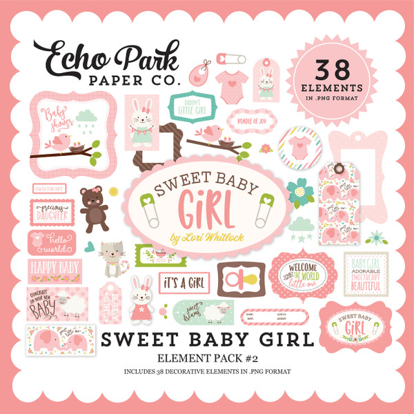 Sweet Baby Girl Element Pack #2