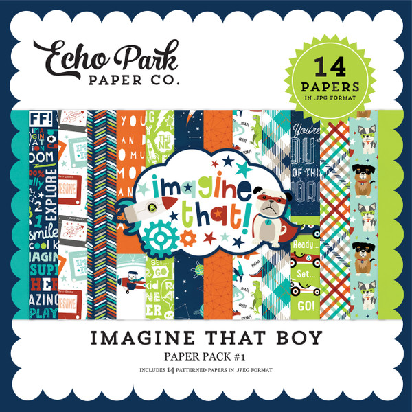 Imagine That Boy Paper Pack #1
