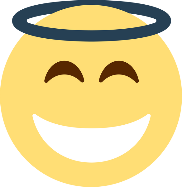 Angel Emoji SVG Cut File