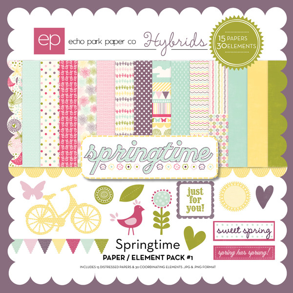 Springtime Paper/Element Pack #1