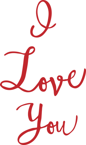 I Love You SVG Cut File
