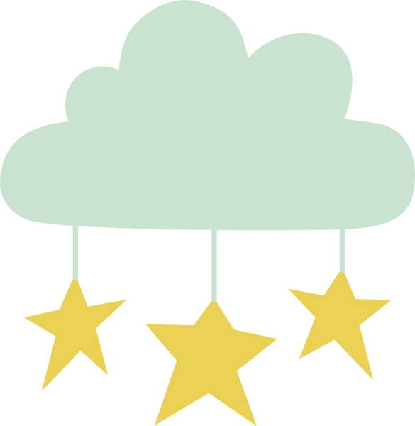 Cloud and Star SVG Cut File