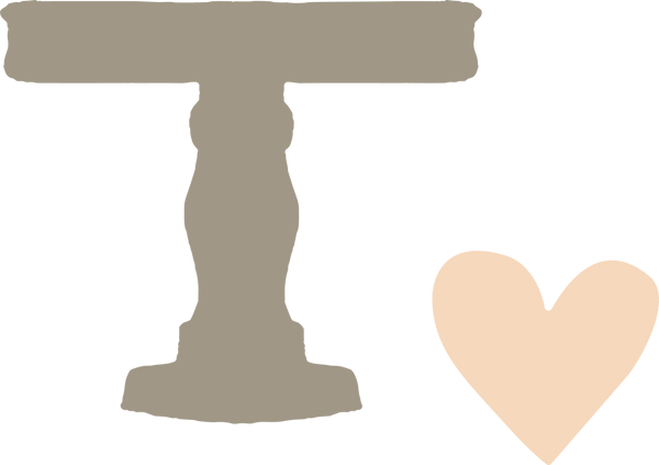 Cake Plate and Heart SVG Cut File