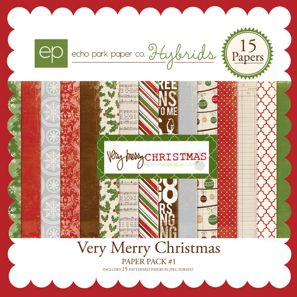 Very Merry Christmas Paper Pack #1