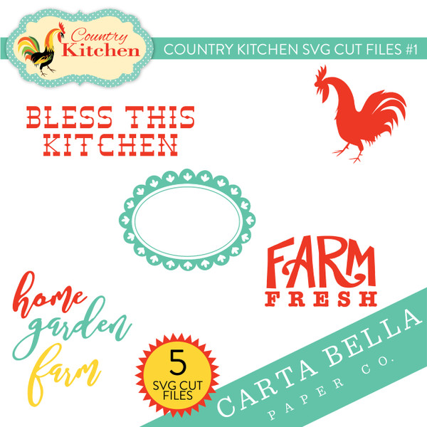 Country Kitchen SVG Cut Files #1