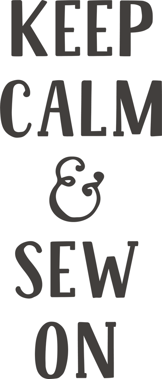 Keep Calm & Sew On SVG Cut File