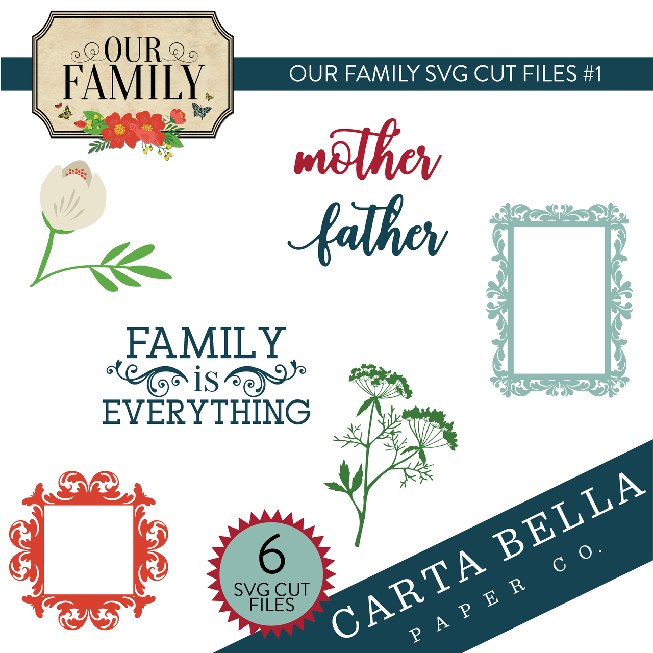 Our Family SVG Cut Files #1