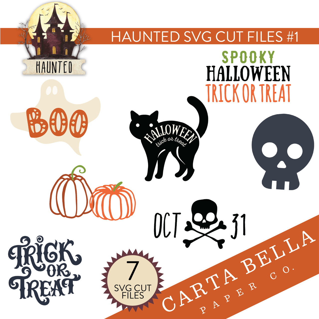Haunted SVG Cut Files #1
