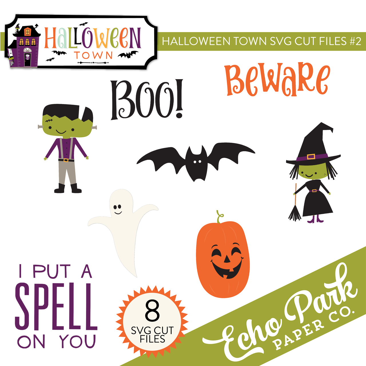 Halloween Town SVG Cut Files #2 - Snap Click Supply Co.