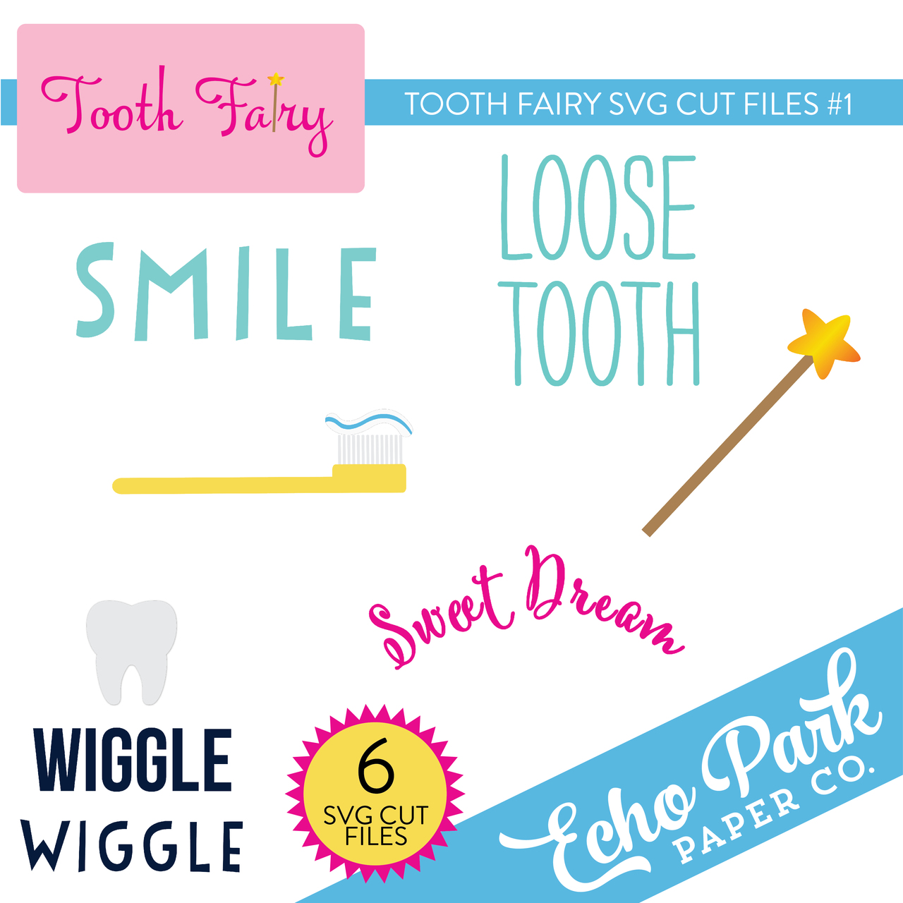 Tooth Fairy SVG Cut Files #1