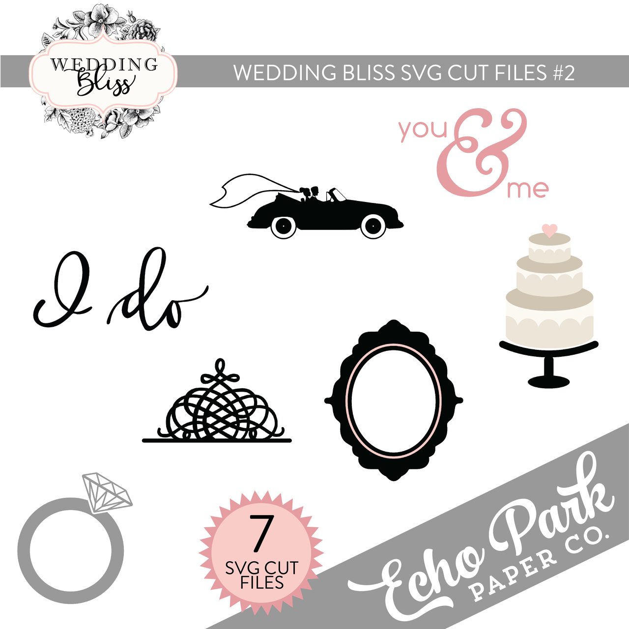 Wedding Bliss SVG Cut Files #2