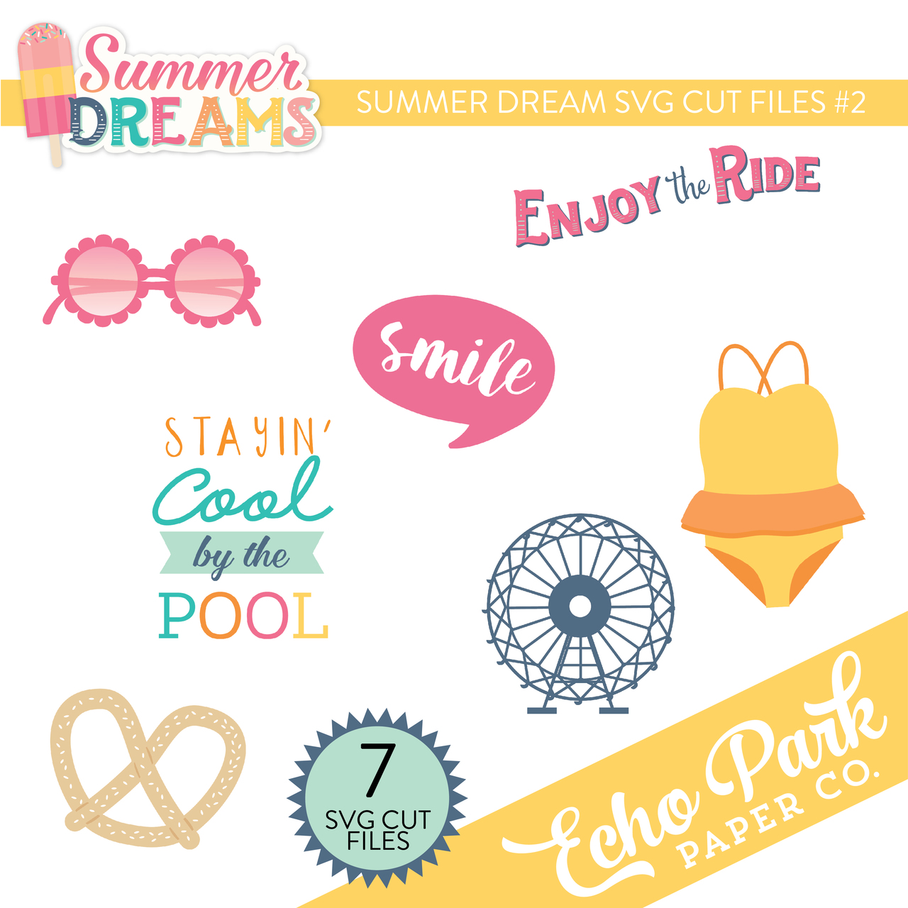 Summer Dreams SVG Cut Files #2