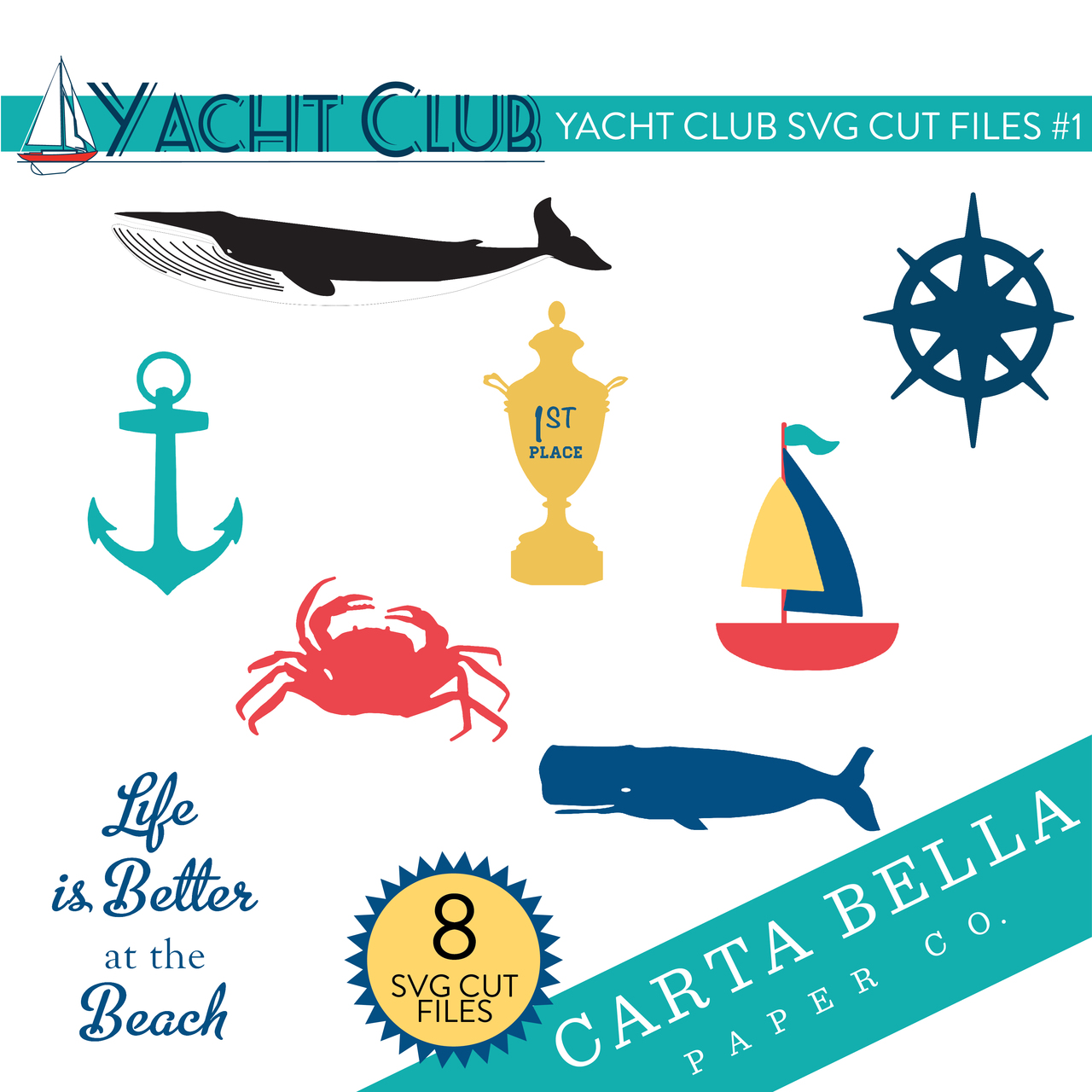 Yacht Club SVG Cut Files #1