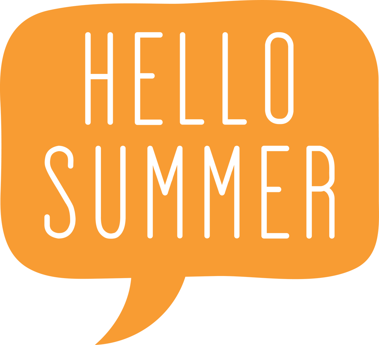 Download Hello Summer Bubble SVG Cut File - Snap Click Supply Co.