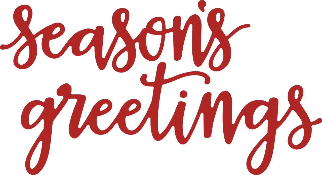 Season's Greetings #2 SVG Cut File