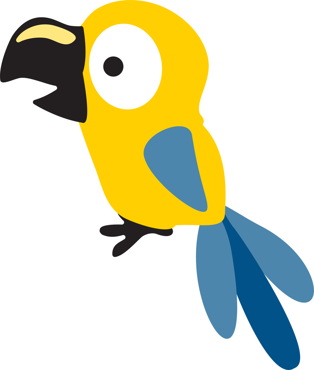 jungle parrot clipart