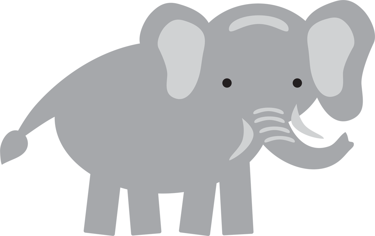 Elephant #2 SVG Cut File