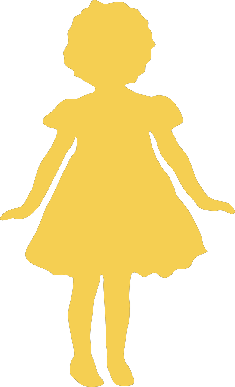 Girl Silhouette #2 SVG Cut File