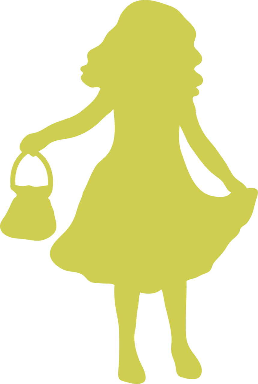 Girl Silhouette #3 SVG Cut File