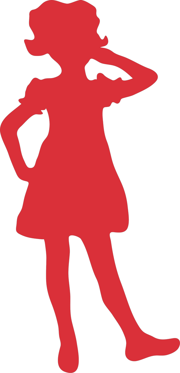 Girl Silhouette #4 SVG Cut File