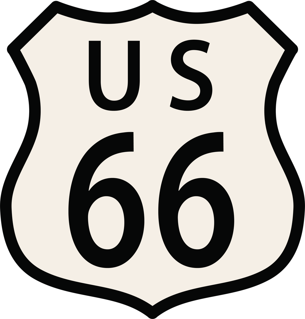 US 66 SVG Cut File